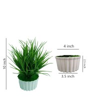 Hitech Artificial Green Bonsai with Pot for Home, Garden and Office Decor