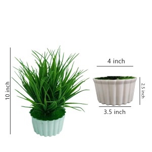 Hitech Artificial Green Bonsai with Pot for Home, Garden and Office Decor