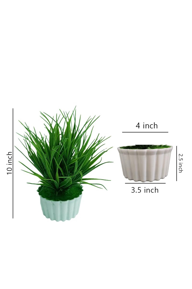 Hitech Artificial Green Bonsai with Pot for Home, Garden and Office Decor