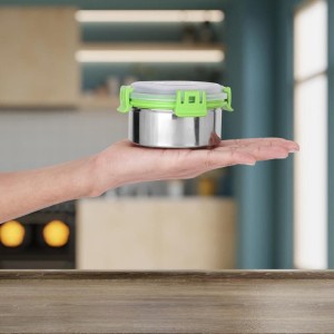 300 ml Stainless Steel Container, 4.5 X 2.5 inch (Pack of 1) 300 ml Stainless Steel Container, 4.5 X 2.5 inch (Pack of 1)