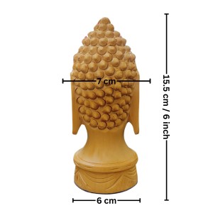 HiTechMart Handcrafted Wooden Buddha Head Statue – Intricately Carved Serenity Idol for Home Decor, Meditation & Spiritual Gifting HiTechMart Handcrafted Wooden Buddha Head Statue – Intricately Carved Serenity Idol for Home Decor, Meditation & Spiritual Gifting