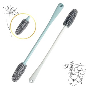 Hitech Sales Bottle Cleaning Brush Multipurpose Flexible Bottle Cleaner Brush for Glass, Plastic Bottles and More, Long Handle, Durable, Hanging Holes (White and Sea-Green, Pack of 2) Hitech Sales Bottle Cleaning Brush Multipurpose Flexible Bottle Cleaner Brush for Glass, Plastic Bottles and More, Long Handle, Durable, Hanging Holes (White and Sea-Green, Pack of 2)