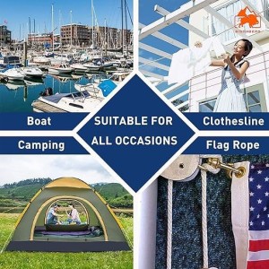Nylon Rope Combo Pack of 6 | Durable, High-Strength Ropes for Outdoor, Camping, and Household Use | Multipurpose Ropes for Clothesline, DIY Projects, and More (Orange, Medium) Nylon Rope Combo Pack of 6 | Durable, High-Strength Ropes for Outdoor, Camping, and Household Use | Multipurpose Ropes for Clothesline, DIY Projects, and More (Orange, Medium)