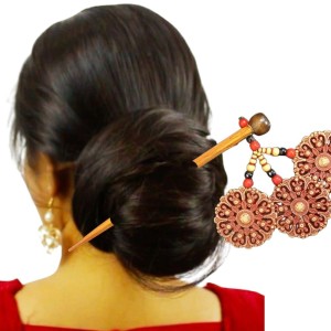 WOODEN Hair Bun Stick – Classic Handmade Wooden Hair Stick for Women & Girls – Natural Wood Hair Pin for Buns, Updos & Hair Styling, Khopar kanta WOODEN Hair Bun Stick – Classic Handmade Wooden Hair Stick for Women & Girls – Natural Wood Hair Pin for Buns, Updos & Hair Styling, Khopar kanta