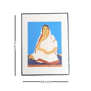 Hitech Sales Wooden Laminated Boro Maa Photo Frame for Pooja Room, Temple, Home Decor, Gift (Free Stand, Tabletop, 8.6 x 11 inches) Hitech Sales Wooden Laminated Boro Maa Photo Frame for Pooja Room, Temple, Home Decor, Gift (Free Stand, Tabletop, 8.6 x 11 inches)