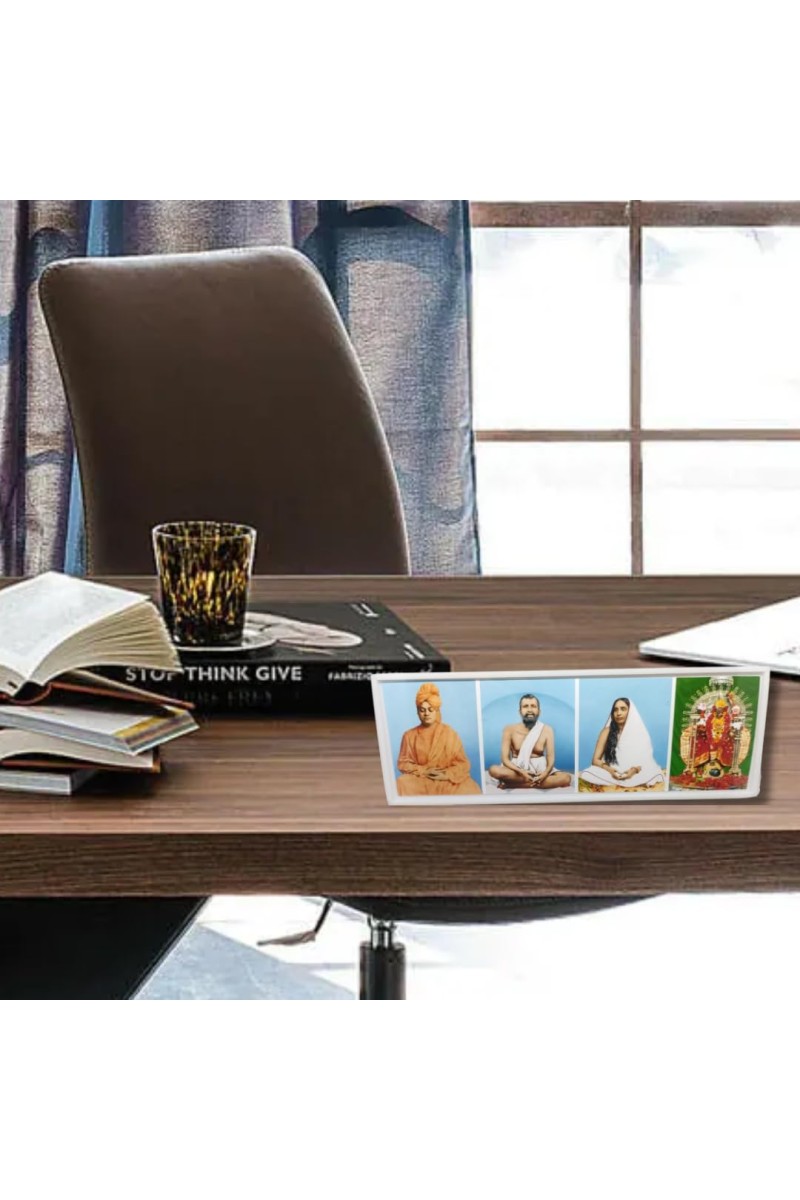 Swami Vivekananda & Ramkrishna Paramahansa & Sarada & Kaalika Devi Photo Frame - Four Pictures in one Frame