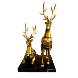 Metallic Gold Finish Deer Idols Set – Elegant Decorative Deer Figurines for Home Decor – Luxury Animal Showpieces for Living Room, Cabinet & Tabletop – Ideal Anniversary, Wedding & Housewarming Gift Metallic Gold Finish Deer Idols Set – Elegant Decorative Deer Figurines for Home Decor – Luxury Animal Showpieces for Living Room, Cabinet & Tabletop – Ideal Anniversary, Wedding & Housewarming Gift
