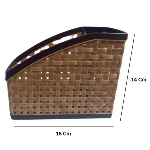 Hitech Sales Plastic Multipurpose Storage Basket Rack Desk Organizer with 4 Sections for Stationery Pen Stand | Cutlery Stand | Bathroom Stand | Set of 2 Hitech Sales Plastic Multipurpose Storage Basket Rack Desk Organizer with 4 Sections for Stationery Pen Stand | Cutlery Stand | Bathroom Stand | Set of 2