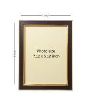 Hitech Sales Guru Nanak Dev Ji Photo Frame for Home & Temple Decoration, Polystyrene Material, Brown (7 x 9 inches with Printed Photo)
