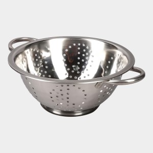 Stainless Steel Colander, 24 cm Diameter (Pack of 1)