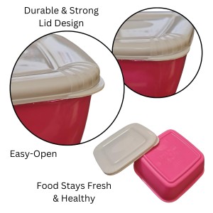 Set of 4 Colorful Food Storage Containers | BPA-Free Plastic Lunch & Meal Prep Boxes with Airtight Lids | Reusable & Stackable Kitchen Storage Set of 4 Colorful Food Storage Containers | BPA-Free Plastic Lunch & Meal Prep Boxes with Airtight Lids | Reusable & Stackable Kitchen Storage