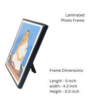 Sree Sree Baroma Wooden Laminated Photo Frame with Stand | Spiritual Religious Decor | Compact Size for Home & Office
