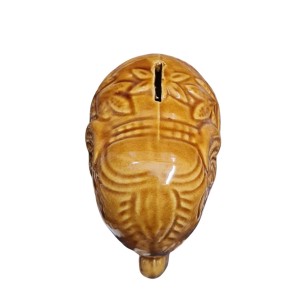 Ceramic Money Coins Holder Elephant Showpiece – Handcrafted Brown Decorative Elephant Figurine for Home, Office & Table Décor Colour: Antique| Brown