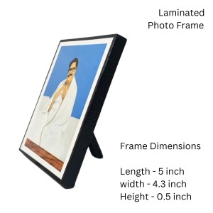 Sri Sri Baroda Wooden Laminated Photo Frame with Stand | Spiritual Religious Decor | Compact Size for Home & Office Sri Sri Baroda Wooden Laminated Photo Frame with Stand | Spiritual Religious Decor | Compact Size for Home & Office