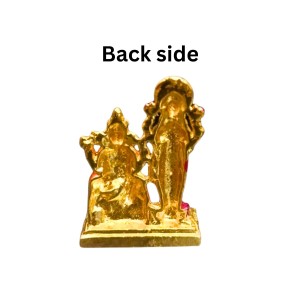 Shri Lakshmi Ganesh Murti with Stone Work Gold Plated Decorative Figurine | Religious Idol for Home Mandir, Office & Festive Decor