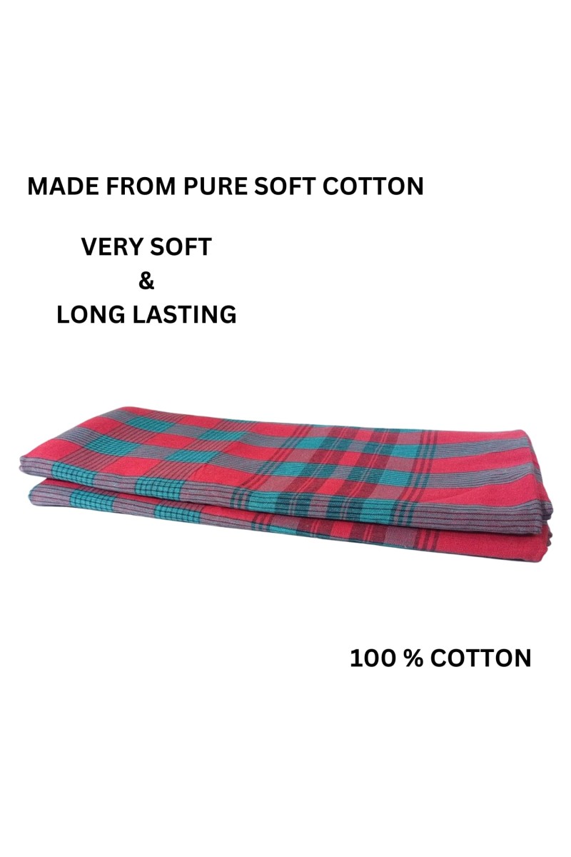 100% Pure Cotton Gamcha for Bath, Face, and Multipurpose Use | Soft, Absorbent, and Lightweight Towel | Ideal for Daily Usage (1)