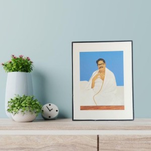 Hitech Sales Borda Wooden Laminated Photo Frame for Pooja Room, Temple, Home Decor, Gift (Free Stand, Tabletop, 8.6 x 11 inches) Hitech Sales Borda Wooden Laminated Photo Frame for Pooja Room, Temple, Home Decor, Gift (Free Stand, Tabletop, 8.6 x 11 inches)