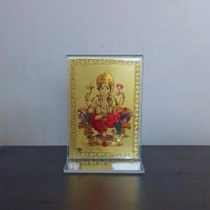 Hitech Sales Gold-Plated Religious Shree Ganesh Acrylic Photo Frame Hindu God and Goddess Temple Art Decor for Home, Office, Car Dashboard and Gift Purpose Hitech Sales Gold-Plated Religious Shree Ganesh Acrylic Photo Frame Hindu God and Goddess Temple Art Decor for Home, Office, Car Dashboard and Gift Purpose