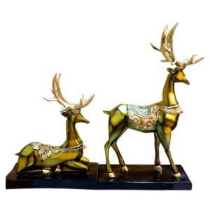 Metallic Gold Finish Deer Idols Set – Elegant Decorative Deer Figurines for Home Decor – Luxury Animal Showpieces for Living Room, Cabinet & Tabletop – Ideal Anniversary, Wedding & Housewarming Gift Metallic Gold Finish Deer Idols Set – Elegant Decorative Deer Figurines for Home Decor – Luxury Animal Showpieces for Living Room, Cabinet & Tabletop – Ideal Anniversary, Wedding & Housewarming Gift