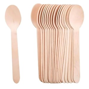 Hitech Sales Pack of 25 16CM Disposable Wooden Spoons for Party Picnic and Home & Kitchen Perfect for Eating, Samoling and Tasting Ice Cream, Yogurt, Dessert, Parfait, Mousse, Pudding Hitech Sales Pack of 25 16CM Disposable Wooden Spoons for Party Picnic and Home & Kitchen Perfect for Eating, Samoling and Tasting Ice Cream, Yogurt, Dessert, Parfait, Mousse, Pudding