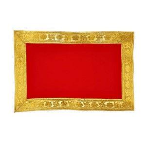 Velvet Pooja Cloth | Bhakti Lehar, Plain Altar Cloth for God Idols, Home Mandir, Temple and Pooja Ghar (14X9) Velvet Pooja Cloth | Bhakti Lehar, Plain Altar Cloth for God Idols, Home Mandir, Temple and Pooja Ghar (14X9)