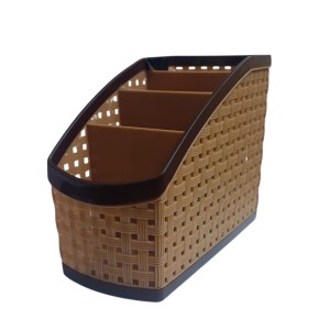 Hitech Sales Plastic Multipurpose Storage Basket Rack Desk Organizer with 4 Sections for Stationery Pen Stand | Cutlery Stand | Bathroom Stand | Set of 2 Hitech Sales Plastic Multipurpose Storage Basket Rack Desk Organizer with 4 Sections for Stationery Pen Stand | Cutlery Stand | Bathroom Stand | Set of 2