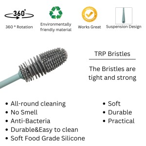 Hitech Sales Bottle Cleaning Brush Multipurpose Flexible Bottle Cleaner Brush for Glass, Plastic Bottles and More, Long Handle, Durable, Hanging Holes (White and Sea-Green, Pack of 2) Hitech Sales Bottle Cleaning Brush Multipurpose Flexible Bottle Cleaner Brush for Glass, Plastic Bottles and More, Long Handle, Durable, Hanging Holes (White and Sea-Green, Pack of 2)