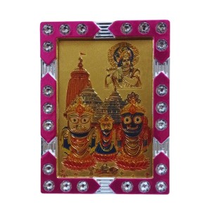 Hitech Sales Mini Decorative Jagannath Shuvadra Baralam with Krishna Photo Frame for Home, Office Décor and Card dasboard (6 x 8 cm – 1 Pcs) Hitech Sales Mini Decorative Jagannath Shuvadra Baralam with Krishna Photo Frame for Home, Office Décor and Card dasboard (6 x 8 cm – 1 Pcs)
