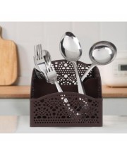 Hitech Sales Kitchen Organizer, Plastic Self Draining Tableware Storage Box - Spoon, Knife, Fork, Chopstick, Cutlery Holder, Organizer Stand for Kitchen, Dining Table