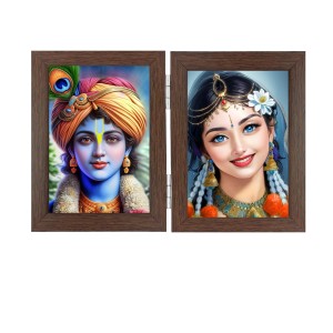 Hitech Sales Radha Krishna Double Picture Folding Photo Frame for Table, Home, Pooja Room Decor (Color- Brown, 2 Photos, Rectangular, Printed Photo, Tabletop Folding Stand Frame) Hitech Sales Radha Krishna Double Picture Folding Photo Frame for Table, Home, Pooja Room Decor (Color- Brown, 2 Photos, Rectangular, Printed Photo, Tabletop Folding Stand Frame)