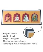 Hitech Sales Swami Vivekananda, Ramakrishna Paramahans, Maa Sarada, Maa Kali Spiritual Decor for Home, Temple, Office (Size - 16 x 6 x 0.5 inches)