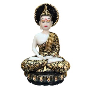 Meditating Buddha Statue – Peaceful Buddha Idol for Home Decor – Resin Meditation Figurine for Living Room, Office Desk, Zen Decor & Spiritual Gifting Meditating Buddha Statue – Peaceful Buddha Idol for Home Decor – Resin Meditation Figurine for Living Room, Office Desk, Zen Decor & Spiritual Gifting