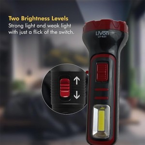 Hitech Rechargeable Torch Light || LV-621 || Powerful 25W Laser + 20W COB || 12 Hours of Continuous Lighting Hitech Rechargeable Torch Light || LV-621 || Powerful 25W Laser + 20W COB || 12 Hours of Continuous Lighting