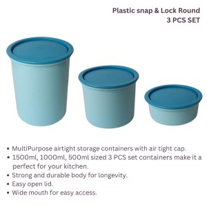 Storage Food Container Set (3 PCS) – 500ml, 1000L, 1500L with Lids, Space-Saving | Stackable Food Safe Kitchen Storage Container, Airtight & Leak Proof For Home (Sky) Storage Food Container Set (3 PCS) – 500ml, 1000L, 1500L with Lids, Space-Saving | Stackable Food Safe Kitchen Storage Container, Airtight & Leak Proof For Home (Sky)