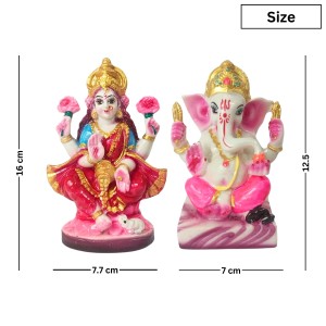 Laxmi Ganesh Murti for Diwali Puja | Hindu Goddess Laxmi & God Ganesha Idol | Home, Office & Temple Decoration | Spiritual Gift Item for Festivals Laxmi Ganesh Murti for Diwali Puja | Hindu Goddess Laxmi & God Ganesha Idol | Home, Office & Temple Decoration | Spiritual Gift Item for Festivals