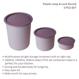 Storage Food Container Set (3 PCS) – 500ml, 1000L, 1500L with Lids, Space-Saving | Stackable Food Safe Kitchen Storage Container, Airtight & Leak Proof For Home (Pink) Storage Food Container Set (3 PCS) – 500ml, 1000L, 1500L with Lids, Space-Saving | Stackable Food Safe Kitchen Storage Container, Airtight & Leak Proof For Home (Pink)