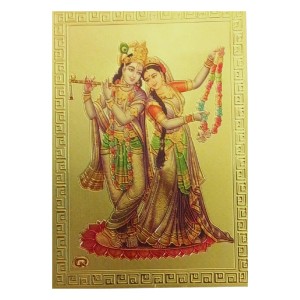 Hitech Sales Radha Krishna Gold-Plated Religious Acrylic Photo Frame Hindu God and Goddess Temple Art Decor for Home, Office, Car Dashboard and Gift Purpose Hitech Sales Radha Krishna Gold-Plated Religious Acrylic Photo Frame Hindu God and Goddess Temple Art Decor for Home, Office, Car Dashboard and Gift Purpose