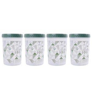 Storage Food Cylindrical Container Set (4 PCS) with Lids, Space-Saving, Airtight & Leak Proof, 100% Food Grade, Microwave & Freezer Safe, Dishwasher Safe, Ideal for Home & Kitchen (500 ML) Storage Food Cylindrical Container Set (4 PCS) with Lids, Space-Saving, Airtight & Leak Proof, 100% Food Grade, Microwave & Freezer Safe, Dishwasher Safe, Ideal for Home & Kitchen (500 ML)