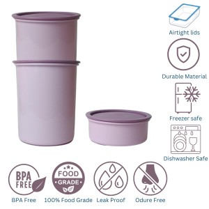 Storage Food Container Set (3 PCS) – 500ml, 1000L, 1500L with Lids, Space-Saving | Stackable Food Safe Kitchen Storage Container, Airtight & Leak Proof For Home (Pink) Storage Food Container Set (3 PCS) – 500ml, 1000L, 1500L with Lids, Space-Saving | Stackable Food Safe Kitchen Storage Container, Airtight & Leak Proof For Home (Pink)