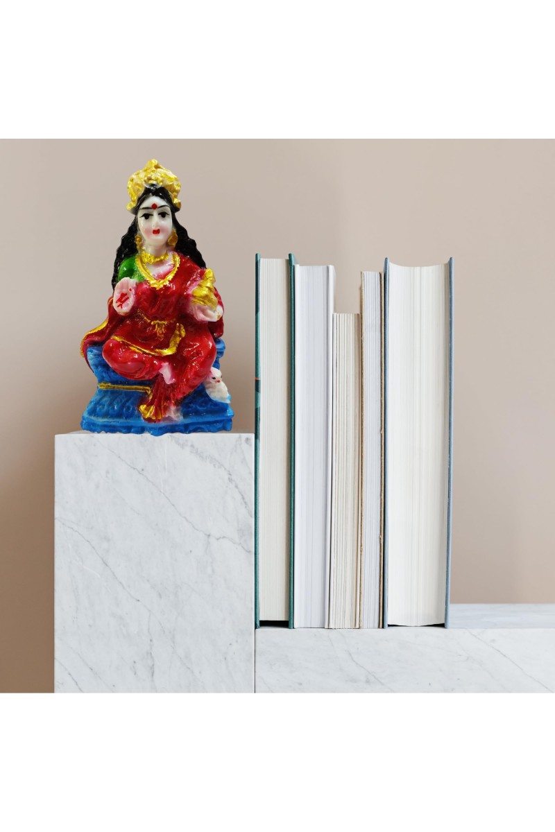 Hi Tech Sales Shree Laxmi Devi/MATA Murti/God Idol/Statue/Figurine/Showpiece || Laxmi Murti for Temple/Pooja, Decoration, Home, Study Room || Handcrafted, Material - Resin (4 Inch)