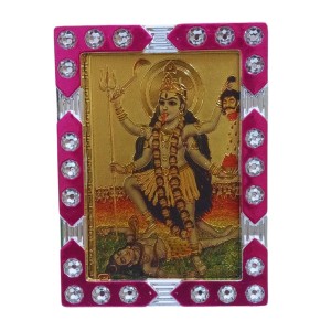 Hitech Sales Mini Decorative Goddess Kali Maa Photo Frame with Designing Border Religious Gift for Home, Office Décor and Card dasboard Small Temple Idol Frame for Worship (6 x 8 cm – 1 Pcs) Hitech Sales Mini Decorative Goddess Kali Maa Photo Frame with Designing Border Religious Gift for Home, Office Décor and Card dasboard Small Temple Idol Frame for Worship (6 x 8 cm – 1 Pcs)