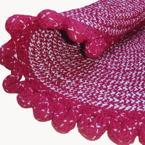 Hitech Rugs Durable Cotton Door Mat || Heavy Duty Indoor Outdoor Easy Clean Mats for Living Room, Bathroom, Kitchen, Entrance (Pack of 1, Round Shape, Red) Hitech Rugs Durable Cotton Door Mat || Heavy Duty Indoor Outdoor Easy Clean Mats for Living Room, Bathroom, Kitchen, Entrance (Pack of 1, Round Shape, Red)