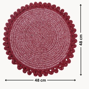 Hitech Rugs Durable Cotton Door Mat || Heavy Duty Indoor Outdoor Easy Clean Mats for Living Room, Bathroom, Kitchen, Entrance (Pack of 1, Round Shape, Red) Hitech Rugs Durable Cotton Door Mat || Heavy Duty Indoor Outdoor Easy Clean Mats for Living Room, Bathroom, Kitchen, Entrance (Pack of 1, Round Shape, Red)