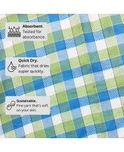 Hitech Sales Cotton Handloom Towels, Heavy Quality Bath, Face & Hand Towels (Pack of 1, Multi-Color, Size 30 x 60 cm) (Blue Checked)