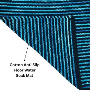 Hi Tech Sales Cotton Anti Slip Floor Water Soak Door Mat | Bathmat & Home, Kitchen, Office Entrance Mats | Rectangular, Blue, 38 x 58 cm Hi Tech Sales Cotton Anti Slip Floor Water Soak Door Mat | Bathmat & Home, Kitchen, Office Entrance Mats | Rectangular, Blue, 38 x 58 cm