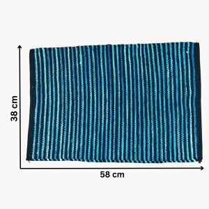 Hi Tech Sales Cotton Anti Slip Floor Water Soak Door Mat | Bathmat & Home, Kitchen, Office Entrance Mats | Rectangular, Blue, 38 x 58 cm Hi Tech Sales Cotton Anti Slip Floor Water Soak Door Mat | Bathmat & Home, Kitchen, Office Entrance Mats | Rectangular, Blue, 38 x 58 cm