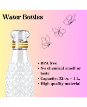 Hi Tech Sales Present Diamond Crystal Design Latest Water Bottles for Fridge, for Home Office Gym School Boy, Unbreakable 1000 ml Bottle (Pack of 1)