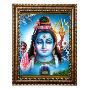 Hi Tech Sales Photo Frame Bhagwan Shiv for Office, Wall/Table, Study Room & Living Room, Gifts | PVC Frame & Front Face - Glass (9 x 7 in) Hi Tech Sales Photo Frame Bhagwan Shiv for Office, Wall/Table, Study Room & Living Room, Gifts | PVC Frame & Front Face - Glass (9 x 7 in)