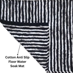 Hi Tech Sales Anti Slip Floor Water Absorbent Door Mat, Bathmat & Home, Kitchen, Office Entrance Mats (Rectangular, Black & White, 38 x 58 cm) Hi Tech Sales Anti Slip Floor Water Absorbent Door Mat, Bathmat & Home, Kitchen, Office Entrance Mats (Rectangular, Black & White, 38 x 58 cm)