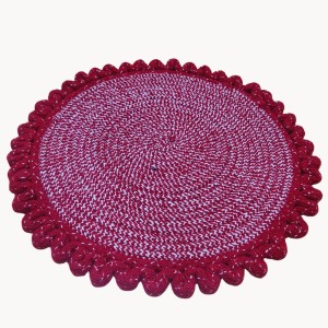 Hitech Rugs Durable Cotton Door Mat || Heavy Duty Indoor Outdoor Easy Clean Mats for Living Room, Bathroom, Kitchen, Entrance (Pack of 1, Round Shape, Red) Hitech Rugs Durable Cotton Door Mat || Heavy Duty Indoor Outdoor Easy Clean Mats for Living Room, Bathroom, Kitchen, Entrance (Pack of 1, Round Shape, Red)